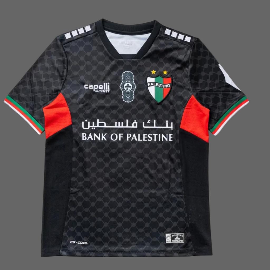 Palestino Official Black Jersey 2024 – Unisex | Bank of Palestine Edition