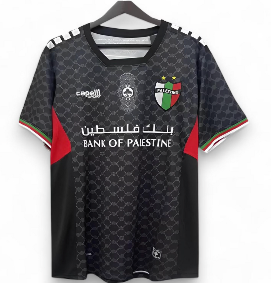 Palestino Official Black Jersey 2024 – Unisex | Bank of Palestine Edition