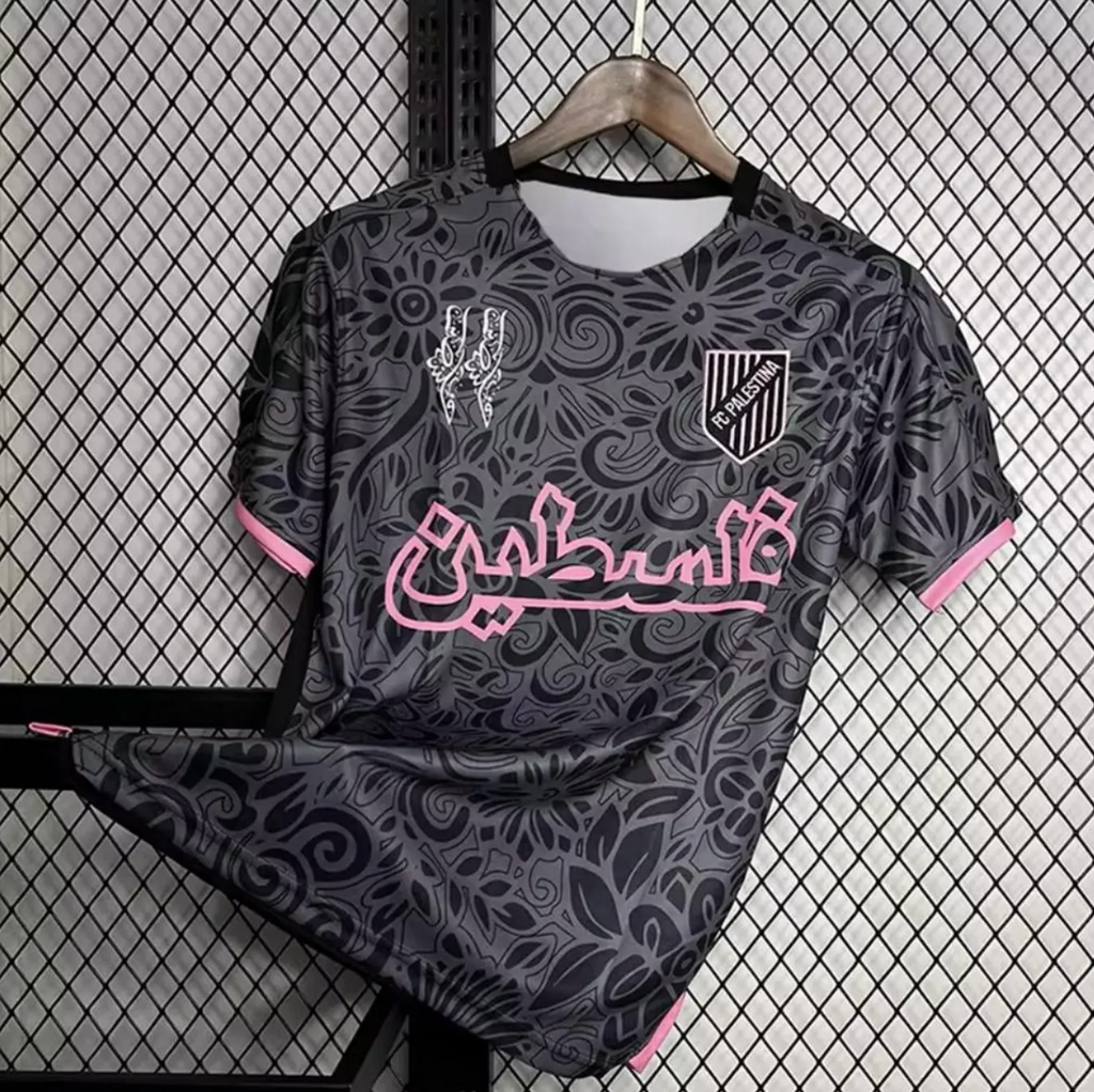 Palæstina Performance Jersey – Unisex | Sort/Rosa – Limited Edition