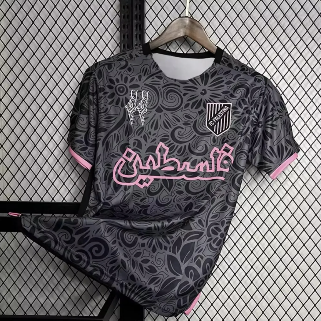 Palæstina Performance Jersey – Unisex | Sort/Rosa – Limited Edition