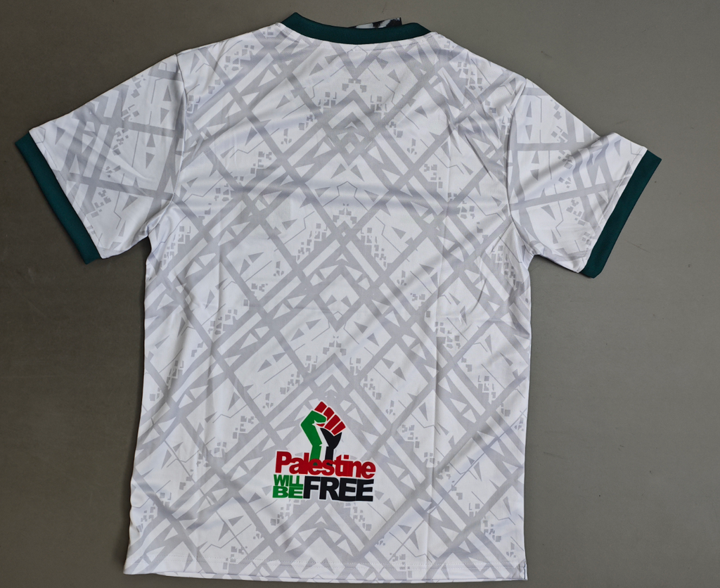 Palestino White Home Jersey – Bank of Palestine Edition | Unisex 2024